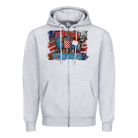 Heather Grey tastes like freedom Zipper Hoodie - BarkalooDesign