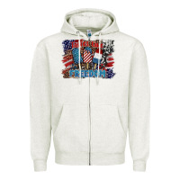 Oatmeal Heather tastes like freedom Zipper Hoodie - BarkalooDesign