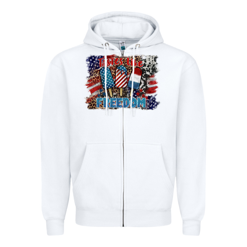 Tastes Like Freedom Zipper Hoodie by BarkalooDesign | Teevron