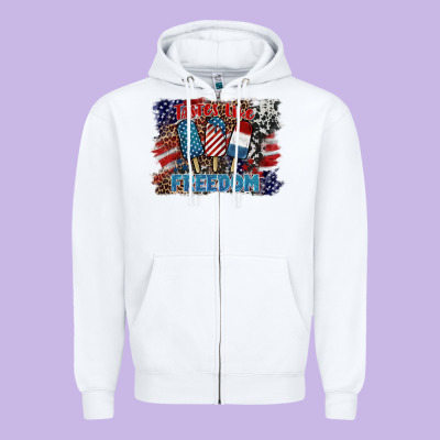 Tastes Like Freedom Zipper Hoodie Designed By Barkaloodesign