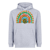 Heather Grey autism heart ribbon rainbow Heavyweight Hoodie - AdoDesignShop