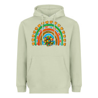 Matcha autism heart ribbon rainbow Heavyweight Hoodie - AdoDesignShop