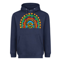 Navy autism heart ribbon rainbow Heavyweight Hoodie - AdoDesignShop