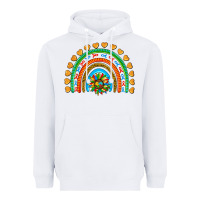 White autism heart ribbon rainbow Heavyweight Hoodie - AdoDesignShop