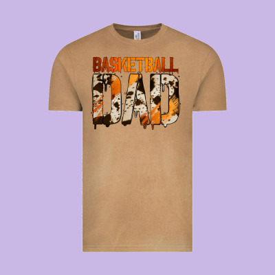 No Background Basketball Dad Vintage Tee Designed By Jasminsmagicworld