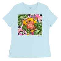 Flamingo With Leopard Ladies Tee | Teevron