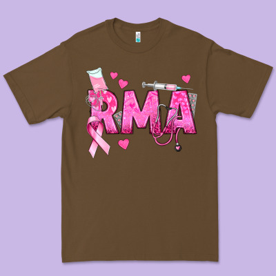 Breast Cancer Rma Registered Medical Assistant Premium Tee Designed By Texasbilliewilder