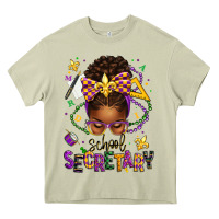 Mossy mardi gras school secretary afro messy bun Heavy Core Tee - texasbilliewilder