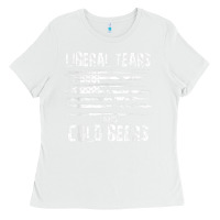 White liberal tears and cold beers   funny political t shirt Ladies Tee - maiPhamDesign