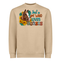 Mushroom just a girl who loves horses Heavyweight Sweatshirt - Artiststas