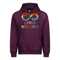 Mauve Wine neurodiversity Urban Hoodie - JahusDesignShop
