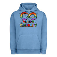 Pigment Pebble Blue neurodiversity Urban Hoodie - JahusDesignShop