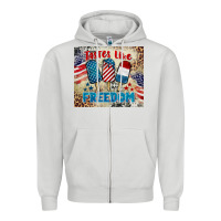 Dove Grey tastes like freedom 4th of july Zipper Hoodie - BarkalooDesign