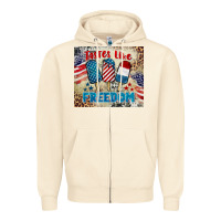 Sandshell tastes like freedom 4th of july Zipper Hoodie - BarkalooDesign
