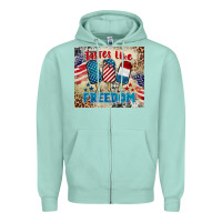 Seafoam tastes like freedom 4th of july Zipper Hoodie - BarkalooDesign