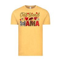 Vintage Mustard One loved mama valentines day Vintage Tee - HowdyJamesFarm