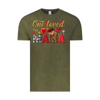 Vintage Olive One loved mama valentines day Vintage Tee - HowdyJamesFarm