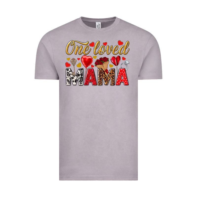 One Loved Mama Valentines Day Vintage Tee by HowdyJamesFarm | Teevron