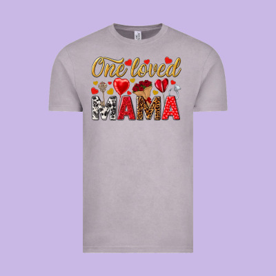 One Loved Mama Valentines Day Vintage Tee Designed By Howdyjamesfarm