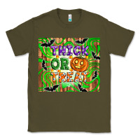 Army Green Thick or treat tumbler Classic Tee - Artiststas
