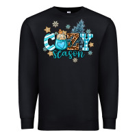 Black cozy season Premium Sweatshirt - AdoDesignShop