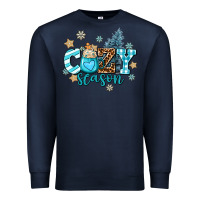 Navy cozy season Premium Sweatshirt - AdoDesignShop