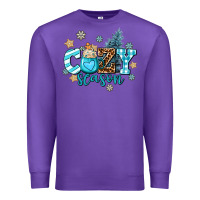 Purple cozy season Premium Sweatshirt - AdoDesignShop