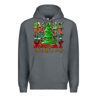 Rock Merry Christmas Tree Premium Hoodie - CowhideDigitalArt
