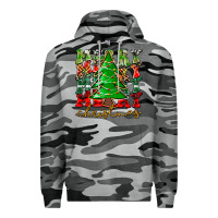 Slate Camo Merry Christmas Tree Premium Hoodie - CowhideDigitalArt