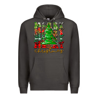 Smoke Merry Christmas Tree Premium Hoodie - CowhideDigitalArt