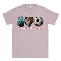 Lilac Peace love Soccer Classic Tee - HowdyJamesFarm