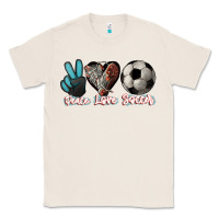 Natural Peace love Soccer Classic Tee - HowdyJamesFarm
