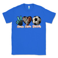 True Royal Peace love Soccer Classic Tee - HowdyJamesFarm
