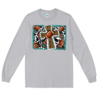 Moon Dust football cross aztec leopard background Long Sleeve Tee - RanaPortraitStore