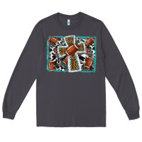 Smoke football cross aztec leopard background Long Sleeve Tee - RanaPortraitStore