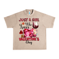 French Oak just a girl who loves valentine's day Urban Heavy Tee - OliviaCreatesArt
