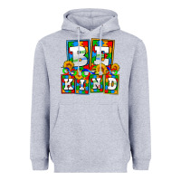 Heather Grey bee kind autism Heavyweight Hoodie - AdoDesignShop