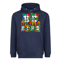 Navy bee kind autism Heavyweight Hoodie - AdoDesignShop
