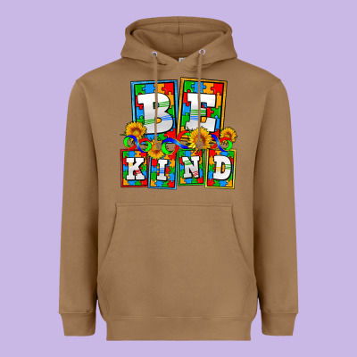 Bee Kind Autism Heavyweight Hoodie Designed By Adodesignshop