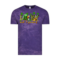 Cloud Purple Lucky and i gnome it St. Patrick's Day Vintage Tee - CowGirlArtShop