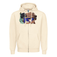 Sandshell usa  statue of liberty Zipper Hoodie - BarkalooDesign