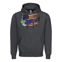 Smoke usa  statue of liberty Zipper Hoodie - BarkalooDesign