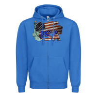 True Royal usa  statue of liberty Zipper Hoodie - BarkalooDesign