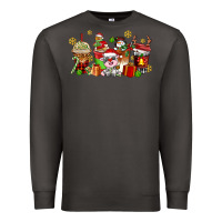 Smoke christmas cow coffee cups Premium Sweatshirt - AdoDesignShop