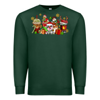 Sports Green christmas cow coffee cups Premium Sweatshirt - AdoDesignShop