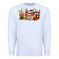 White christmas cow coffee cups Premium Sweatshirt - AdoDesignShop