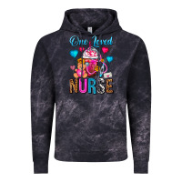 Cloud Black One Loved Nurse Valentines Day Frappe Coffee Vintage Hoodie - FaDigitalArtStudio