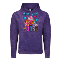Cloud Purple One Loved Nurse Valentines Day Frappe Coffee Vintage Hoodie - FaDigitalArtStudio