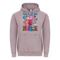 Vintage Zinc One Loved Nurse Valentines Day Frappe Coffee Vintage Hoodie - FaDigitalArtStudio