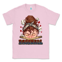 Bubblegum Pink Messy bun Baseball Classic Tee - HowdyJamesFarm